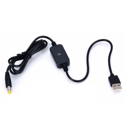 DC-DC Converter Cable USB 5V to 12V DC Jack 5.5mmx2.1mm Step-up Power Module - intl สายแปลง USB DC ใช้งานอุปกรณ์ต่าง เช่น Power Bank ,Port USB บนรถยนต์ หรือ Port USB อื่นๆ