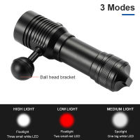 Professional Scuba Diving Light Waterproof IPX8 Super Bright 3000lm Underwater LED Flashlight Diving Camping Lanterna Torch