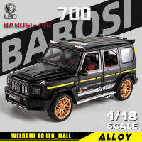 LEO ขนาด 1: 18 ขนาดใหญ่ที่สวยงาม G700 SUV ของเล่นโลหะผสม Diecast รถยนต์รุ่นรถบรรทุกสําหรับเด็กผู้ชายเด็กคอลเลกชันยานพาหนะ