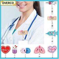 OVERCO หมอ พยาบาล แท็ก นิทรรศการ ป้าย ที่ใส่คีย์การ์ด คลิปรีล นามบัตร