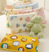 ?Pure cotton childrens pillow with pillowcase primary and middle school students kindergarten 1-6-10 years old pillow cotton cartoon peas pillow