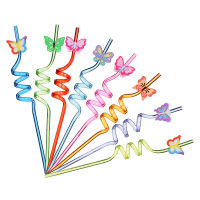 8 Pcs Disposable Straw Straw Party Supplies Juice Drinking Straws Plastic Disposable Straw Fruit Disposable Straw