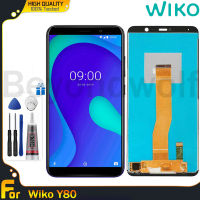 Beyondwolf หน้าจอเดิมสำหรับ Wiko Y80 LCD หน้าจอ LCD หน้าจอสัมผัสแสดงชิ้นส่วนสำหรับ Y80จอสำรอง