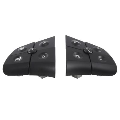 Black 5 Keys Steering Wheel Button Multi-Function Switch Button Switch Button Replacement Parts Accessories For Mercedes-Benz ML GL B R