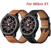 ❏⊕۞ Genuine Leather Watchband For Xiaomi Mibro X1 Smart Watch For Mibro Air/Color Strap For Xiaomi Mibro Lite Bracelet Classic belt