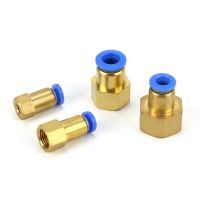 QDLJ-1/8" 1/4" 3/8" 1/2" Bsp Female Thread X Tube Od 8/6/4/10/12mm Brass Air Pneumatic Quick Connector Push In Coupler Connector