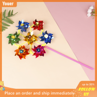 【Youer】 สีสัน DIY เลื่อมกังหันลม SPINNER บ้านสวนตกแต่งเด็กของเล่น