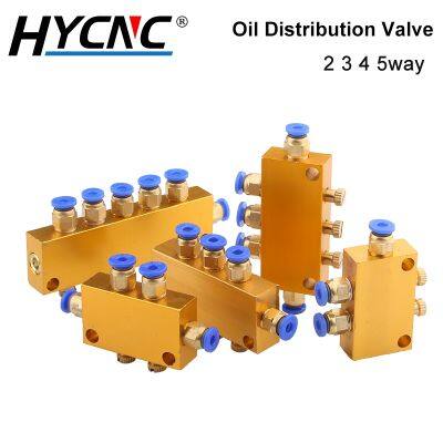 Oil Distributor 2 3 4 5 6-Way Adjustable Oil Output Lubrication Pump Oil Separator 4mm Suitable For Central Lubrication System