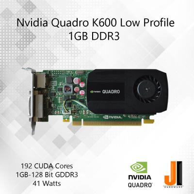 Nvidia Quadro K600 Low Profile 1GB DDR3 (Second hand)