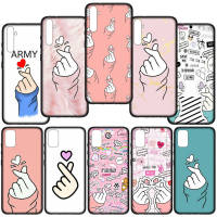 Phone Casing G174 XC115 Love on the finger ซิลิโคน Coque หรับ Samsung Galaxy A12 A52 A31 A71 A51 A21S A50 A10 A20 A30 A20S A30S A50S A10S A70 A02S M02 A02 A32 4G A54 5G A03S A52S A11 A04s ปก อ่อนนุ่ม เคสโทรศัพท์