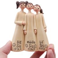 Figure Statues, Sister Friend ,Resin Desktop Art Ornament Home Decorative Statue, Friendship Sculpture