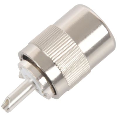 UHF PL259 SO239 male twist-on connector RFC400 RG8 RF Coaxial adapter connector,silver
