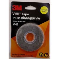 ( Promotion+++) คุ้มที่สุด 3M VHB™ Tape เทปแรงยึดติดสูงพิเศษ เทปกาว 2 หน้า ใช้งานภายนอก 3เอ็ม รุ่น V 41 ยาว3เมตร (ติด พลาสติก วัสดุผิวมัน) แท้100% ราคาดี กาว กาว ร้อน กาว อี พ็ อก ซี่ กาว ซิ ลิ โคน