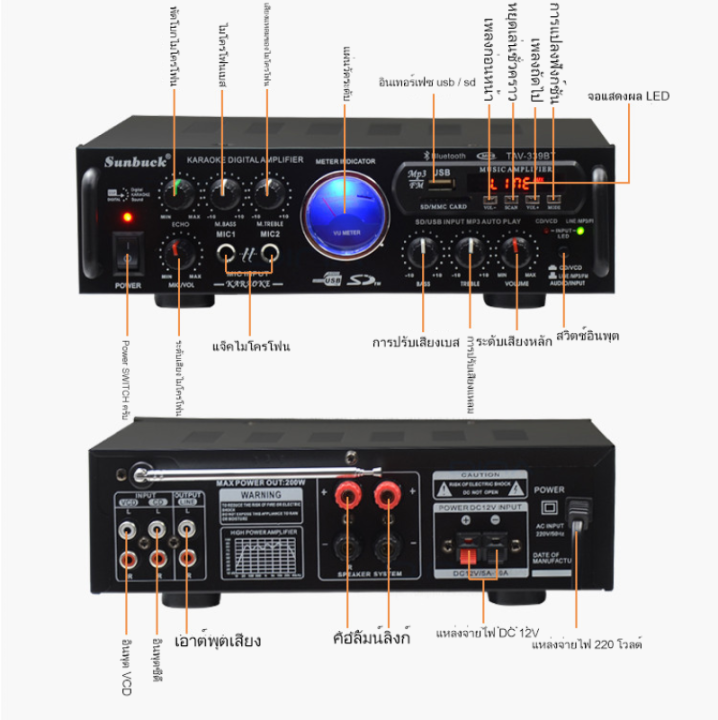 จัดส่งที่รวดเร็วของ-แอมป์ขยายเสียง-2000w-เพาเวอร์แอมป์-2ch-สเตอริโอ-hifi-เครื่องขยายเสียงมินิ-จอแสดงผล-lcd-build-in-ไร้สายบลูทูธวิทยุ-fm-เครื่องขยายเสียง-dc12v-220v-เครื่องขยายเสียงไฮไฟไร้สายบลูทูธ-แอ