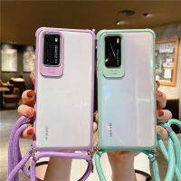 Nana Ko Electrony】 Mate20 Pro P30 Lite P40 Pro Colour Crossbody Shoudle สายคล้องกระเป๋าโทรศัพท์เคสสำหรับ Honor P30 Pro P20Pro X10 P สมาร์ท2019 Nova7