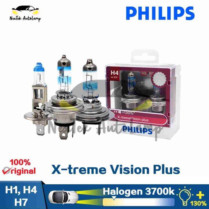 Philips X-treme Vision Plus H1 H4 H7 +130% Đèn pha Halogen sáng hơn ...