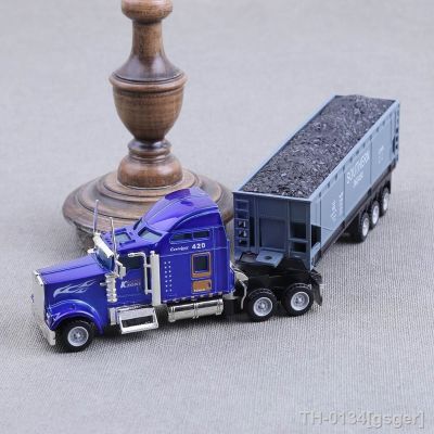 ✐◎▲ 1:65 carro de engenharia modelo carro veículo transporte brinquedos simulação contêiner liga metálica caminhão veículos diecast quebra-cabeça para crianças