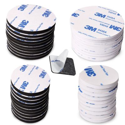 10pcs 3M Strong Pad Mounting Tape Double Sided Adhesive Acrylic Foam Tape Two Sides Mounting Sticky Tape Black Multiple size