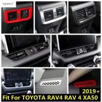 “{ 》} สำหรับรถโตโยต้า RAV4 RAV 4 XA50 2019-2023อุปกรณ์เสริมฝาครอบช่องลมควบคุมแผงหน้าปัดตรงกลางหลังรถยนต์