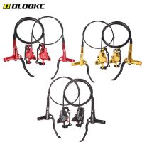 【LZ】卐  BLOOKE-MTB freios a disco hidráulicos 160mm Scooter M620 pinças de óleo rotor pinça traseira dianteira peças de bicicleta ouro vermelho