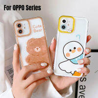 เคสTPUใส ใส่การ์ดการ์ตูน หมีน้อย ตุ๊กตาหิมะ น่ารักOPPO Reno 5 6 7 8T A78 A77 A76 A16 A17k A96 A3s A5s A12 A15s A32 A33 A53s A52 A72 A92 A54 A74 A93 A95 F11 Pro