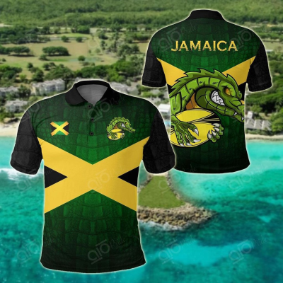 2023 NEW Style Summer Jamaica01 Rugby01 - Jamaica01 Crocs01 Unisex Adult Polo Shirtsize：XS-6XLNew product，Canbe customization high-quality