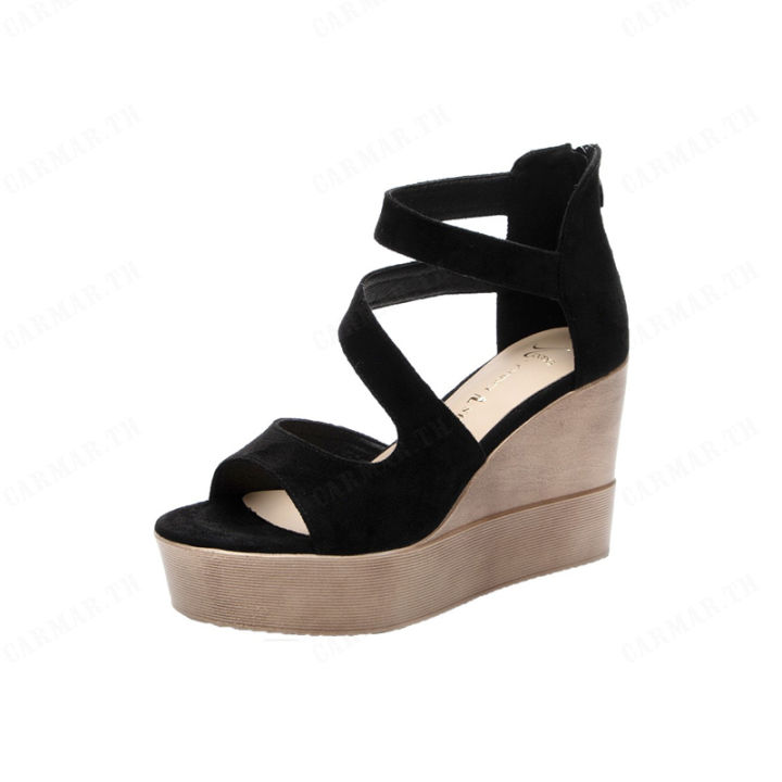 carmar-รองเท้าแตะสีขาวแบบหนังสำหรับผู้หญิง