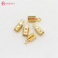 20PCS 3x8 มม.3x10 มม.24K Gold สีทองเหลือง Clasps End CRIMPS เครื่องประดับสร้อยคอทำอุปกรณ์ DIY ผลการค้นหาอุปกรณ์เสริม-GEIWH MALL