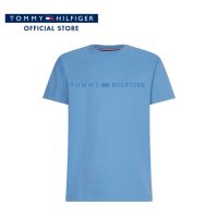 Tommy Hilfiger เสื้อยืดแขนสั้นผู้ชาย รุ่น MW0MW29588 C35 - สีฟ้า