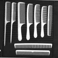 【BEIBEI】 Ready Stock Stainless Steel Hairdressing Comb Titanium Hairstylist Hair Cutting Ultra-Thin Hairdress