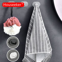 Houseeker ตะขอสแตนเลสติดผนังแข็งแรงติดผนังห้องครัวที่เก็บของในห้องน้ำ