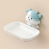 Soap Rack Calf Plastic Cartoon Non-punch Durable Bathroom Product Storage Box Simple Firm Wall Hanging Anti-skid Home Product Soap Dishes