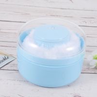 ELEGANT Powder Puff Case Body Box Baby Container Makeup Fluffy Sponge Puffsfoundation Round Face Dry Soft Loosebath Dusting Emptyafter