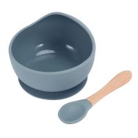 Silicone Baby Feeding Bowl Tableware for Kids Waterproof Suction Bowl with Spoon Children Dishes Baby Stuff