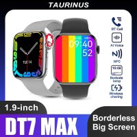 DTNO.1 Smart Watch DT7 Max Men 1.9 หน้าจอขนาดใหญ่ไร้ขอบ NFC Smartwatch Bluetooth Call การชาร์จแบบไร้สาย PK IWO W27 W37 Pro