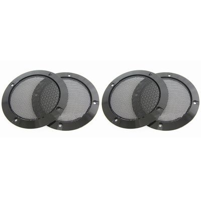 4Pcs 4 Inch Speaker Speaker Grille Speaker Face Shield Replaceable Round Speaker Protection Grille