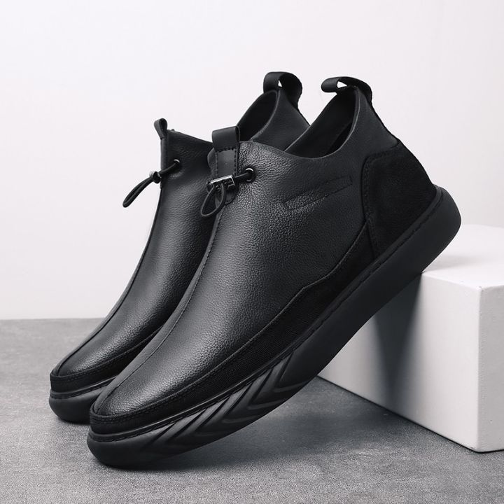 New Office Italian Formal Wingtip Cow Leather Men Dress Black Boots ...
