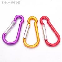 ⊕  10pcs/Set Colorful Aluminum Spring Carabiner Snap Hook Hanger Keychain Travel Kit for Camping Hiking