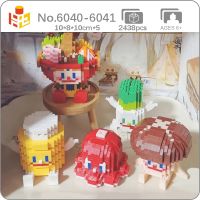 PN Food World Hot Pot Chafing Dish Octopus Mushroom Corn Turnip Doll Mini Diamond Blocks Bricks Building Toy for Children no Box