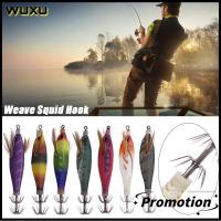 WUXU 80mm 6G ครับ ตะกั่ว Sinker เหมือนจริงเหมือนจริง การจำลองแบบจำลอง เหยื่อตกปลาหมึก อุปกรณ์ตกปลาแท็กเกิล ตะขอปลาหมึกถัก เหยื่อกุ้งไม้