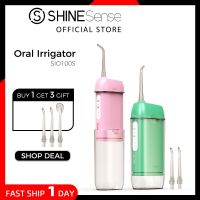 ZZOOI ShineSense Oral Irrigator Dental Water Flosser Thread Pick Jet 3 Mode 250ml Rechargeable Waterproof for Teeth Cleaning Whitening