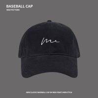 Simple curve letter embroidery baseball cap for women adjustable outdoor versatile niche high-end duck men