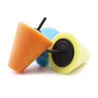 Car Wheel Hub Polish Buffing Shank Polishing Sponge Pad Calm Auto Tools Car Polish Cone Sponge Pads Polishing Wheel Polisher