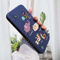 Orico เคสสำหรับ Infinix Smart 4 4C สมาร์ท5 Smart HD 2021 Smart 5 Pro Stupid And น้อยน่ารักสัตว์โง่ๆเคสโทรศัพท์รูปแบบขอบสี่เหลี่ยมของเหลวปลอกซิลิโคนคลุมทั้งหมดเคสป้องกันกล้อง