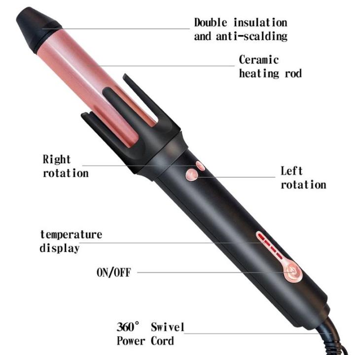 ที่ดัดผมเครื่องดัดอัตโนมัติผมเซรามิคที่ม้วนมืออาชีพหมุน-curl-เหล็กเครื่องม้วนผม