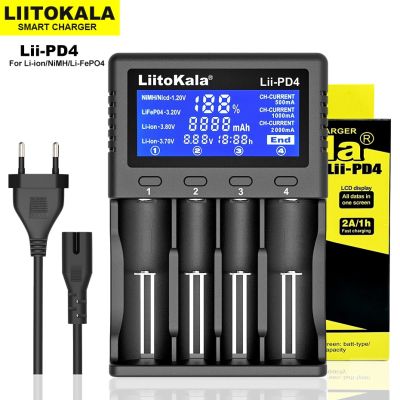 Liitokala Lii-500 Lii-202 Lii-600 Lii-PD4 LCD Battery Charger, Charging 18650 3.7V 18350 26650 18350 Nimh Lithium Battery