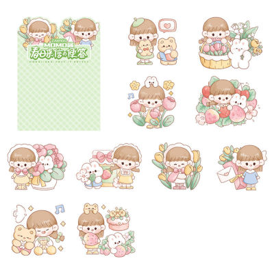 100Pcs Cute Stickers Hand Account Sticker Scrapbook Sticker Cartoon Sticker Decoration Stickers