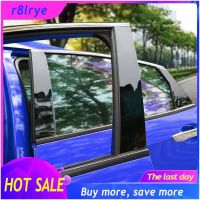 【Big Sale】6PCS ประตูด้านข้างเสาสูงกลอส Mirror Finishing (สติกเกอร์) สำหรับ Honda CRV 2007 2008 2009 2010 2011 2012 2013 2014 2015 2016 2017 2018 2019อุปกรณ์เสริม