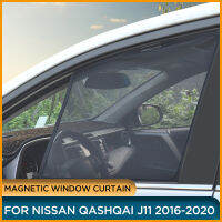 Magnetic Window Curtain Visor For Nissan Qashqai J11 2020 2019 Sun Shade Side Window Sunshades Cover For Qashqai 2016 2017 2018