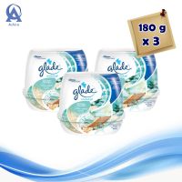 Glade Scented Ocean Escape 180 g x 3. เกลด เจลปรับอากาศ กลิ่นโอเชี่ยนเอสเคป 180 กรัม x 3 ชิ้น